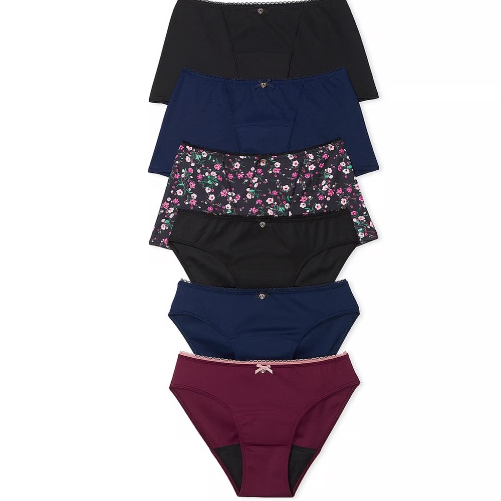 BODY BY VICTORIA
6-Pack Mixed Silhouette Smooth Period
Panties